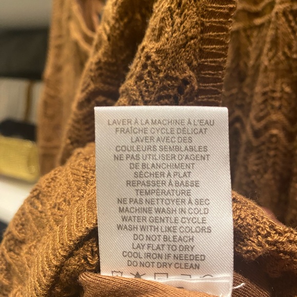 NWOT House of Harlow x Revolve 2 Piece Set Crochet Knit Top + Maxi Skirt Brown S - Picture 7 of 8